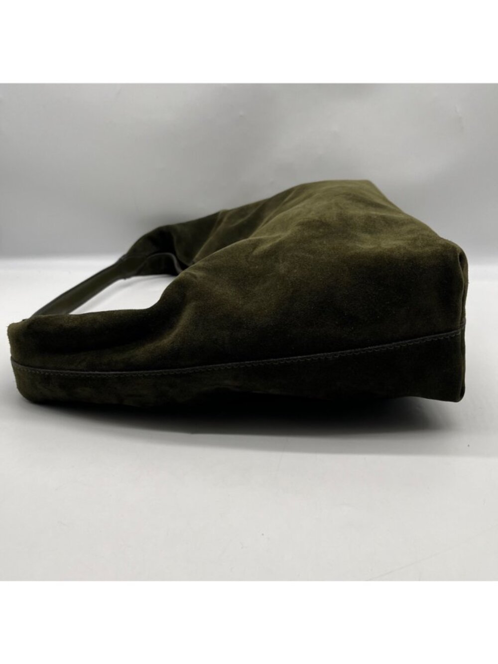 Madewell the Mylie Green Suede Shoulder Bag - Picture 3 of 10